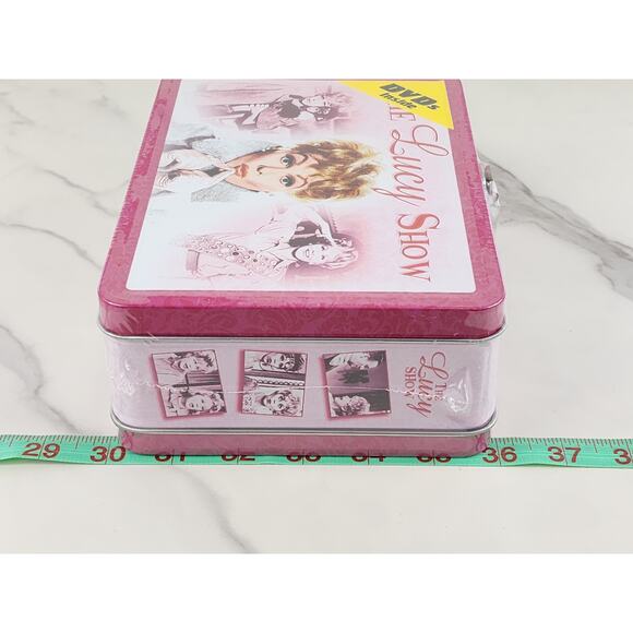 The Lucy Show Pink Tin Lunch Box New Sealed Included 2 DVD Lucille Ball 2009 - Picture 14 of 14